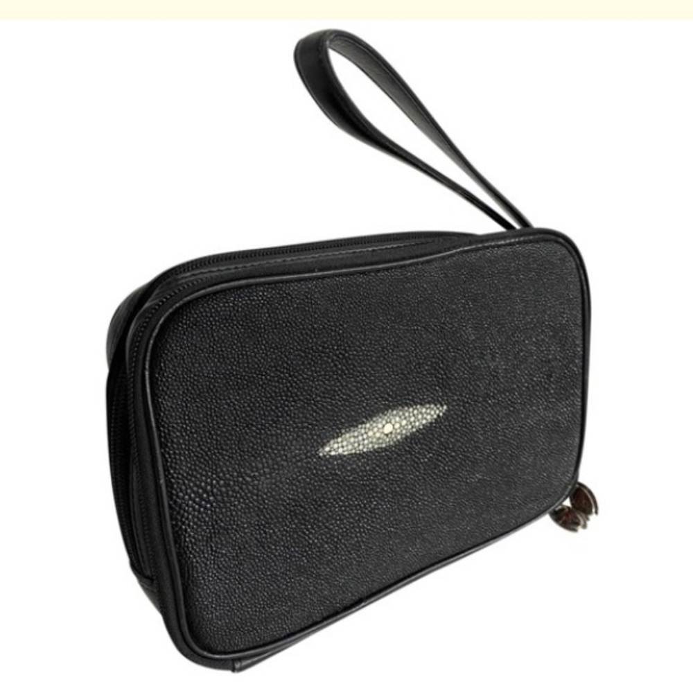 Rivers Eight wristlet in a black string-ray
